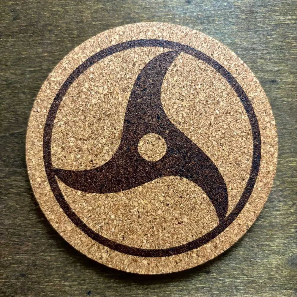 Naruto Dojutsu Anime Eyes Cork Coasters Lot of 9